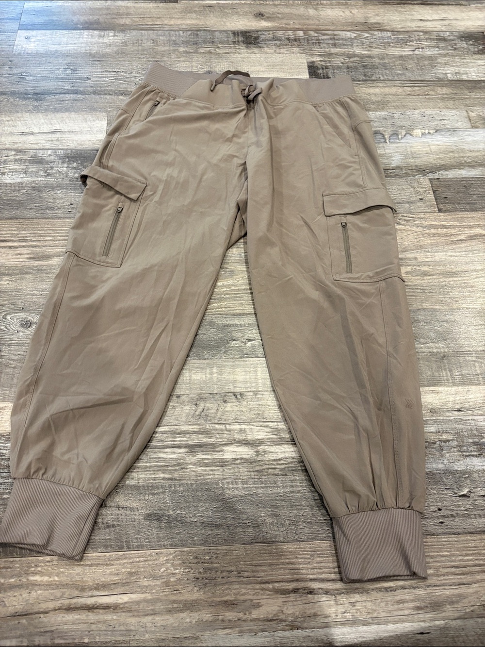 all in motion Women's Taupe Cargo Jogger Pants